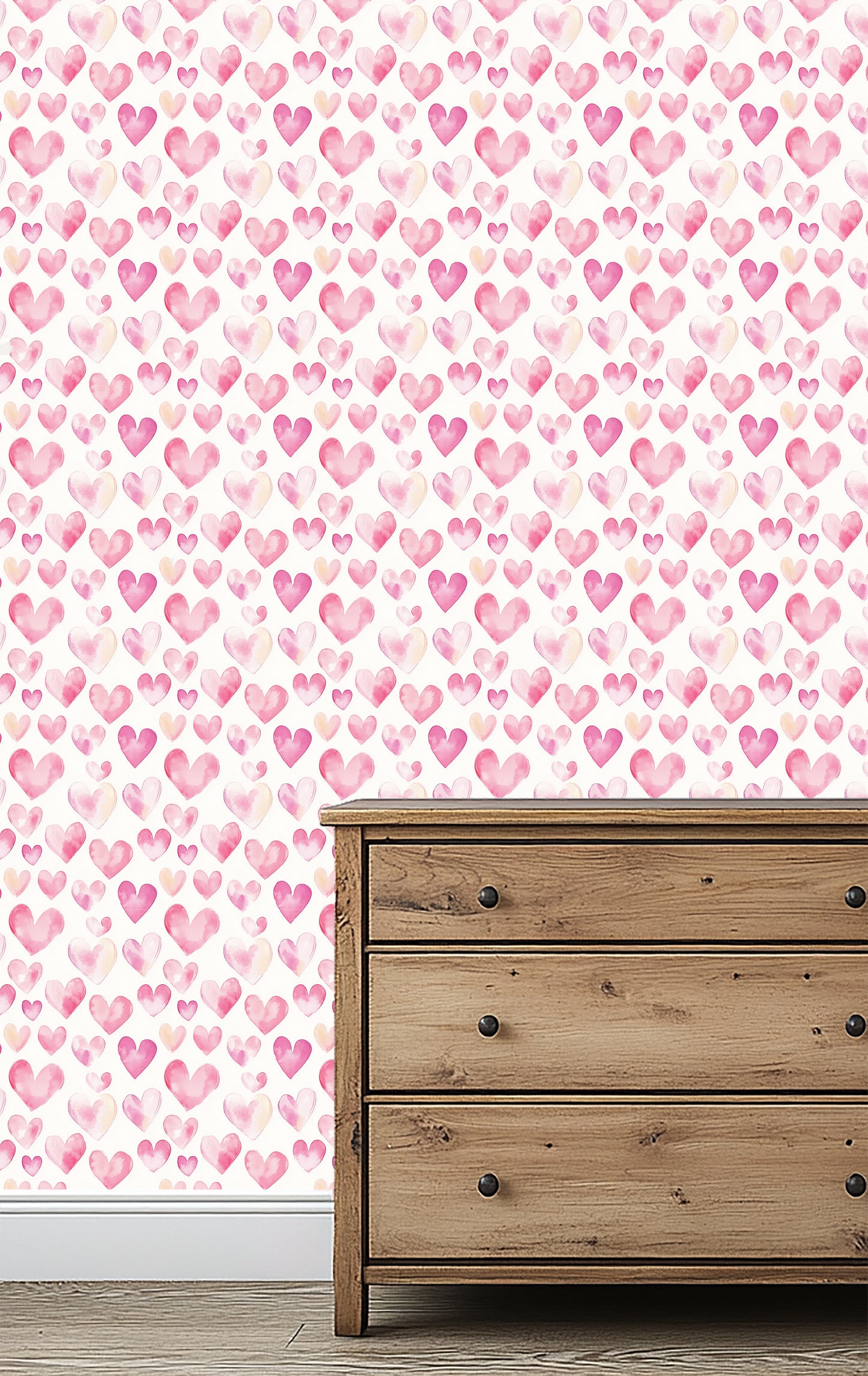 Blushing Hearts Wallpaper