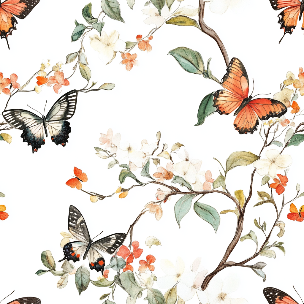Fluttering Fantasy Wallpaper
