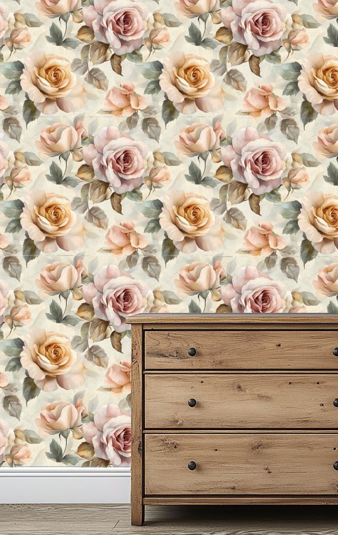 Blushing Garden Wallpaper