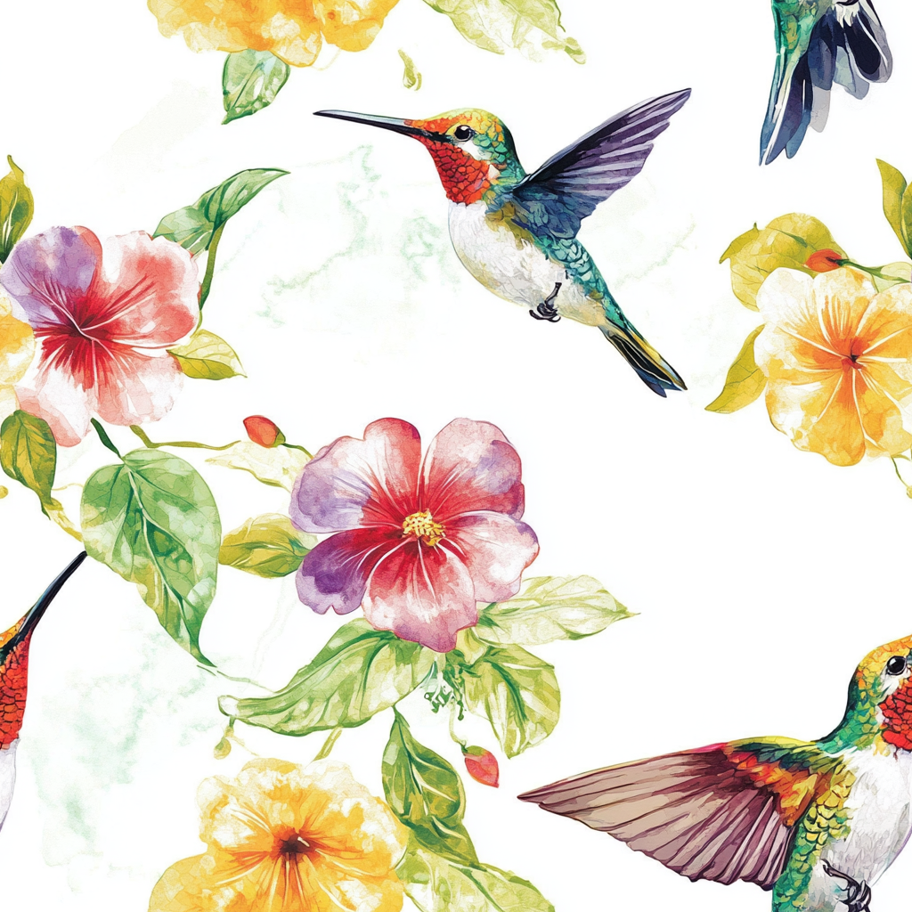 Jardin des Colibris Wallpaper