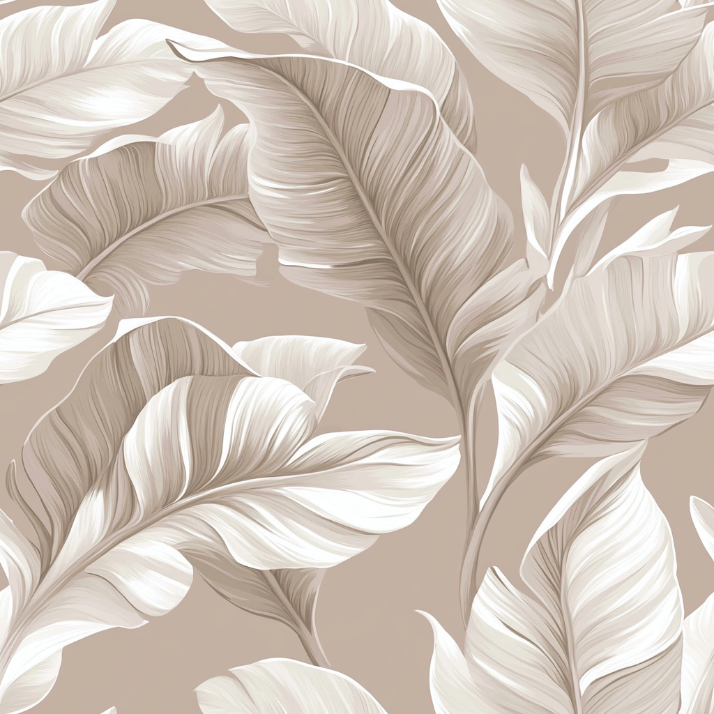 Minimalist Banana Leaf Wallpaper