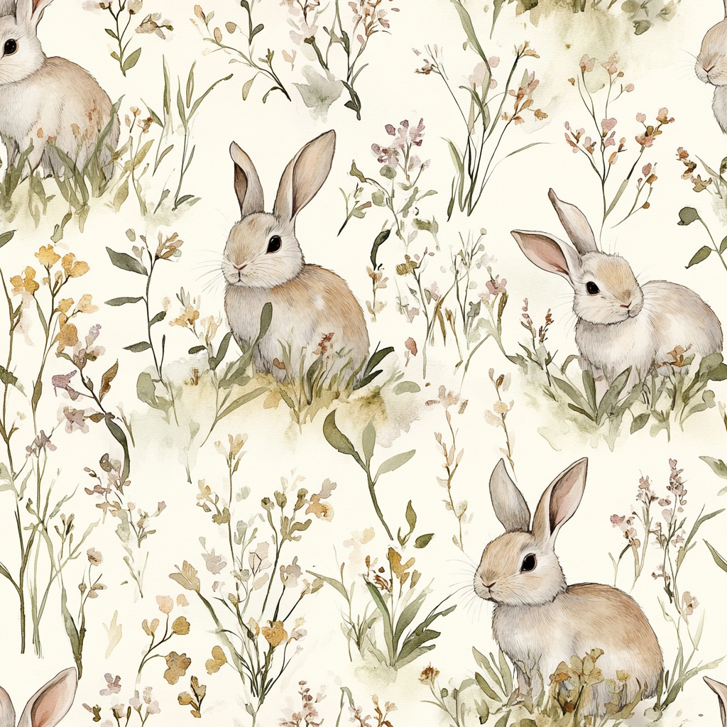Fable & Flora Rabbit Wallpaper