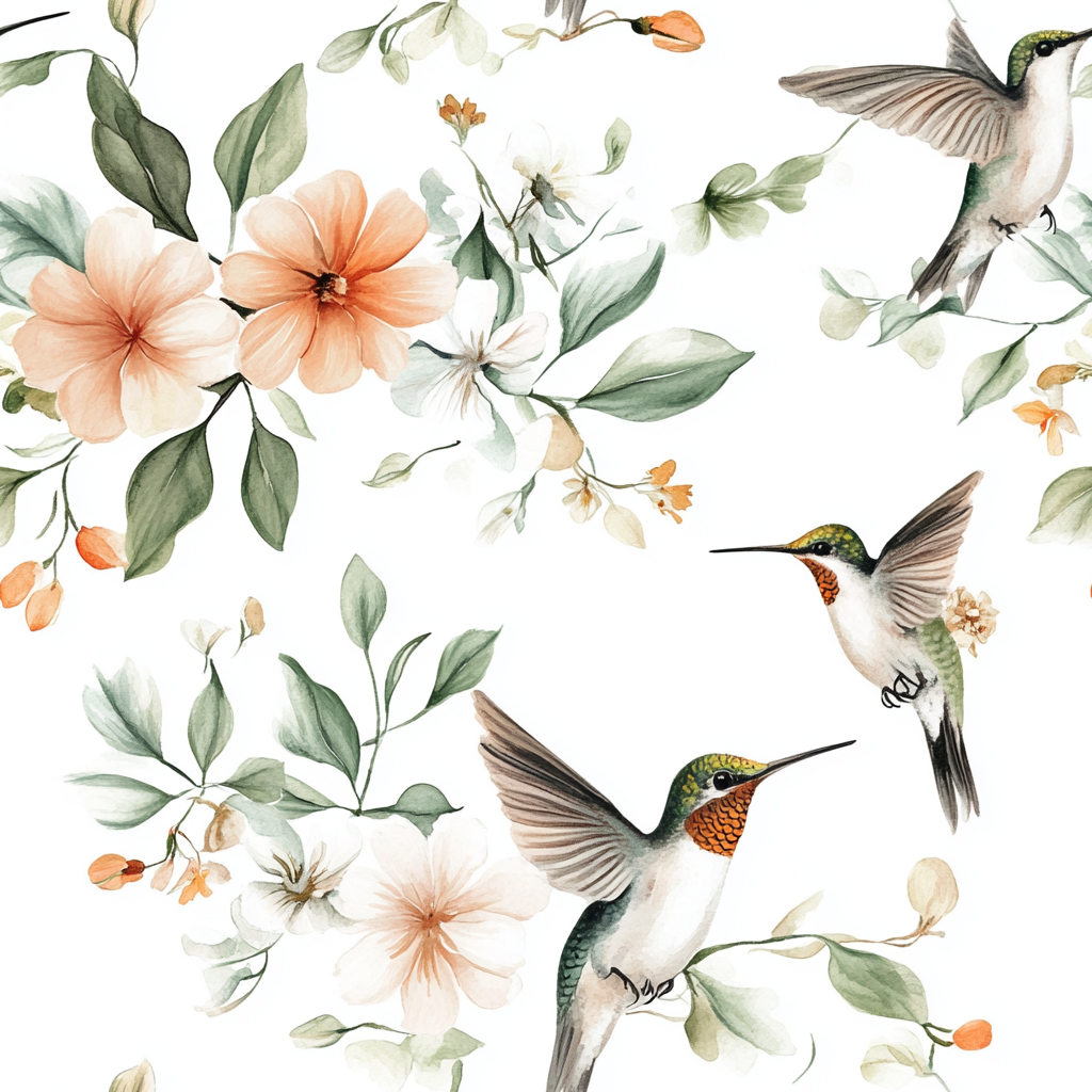 Hummingbird Haven Wallpaper