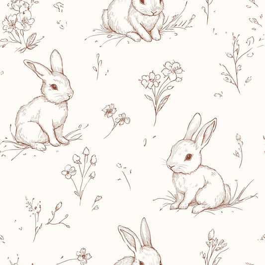 Meadow Bunny Wallpaper